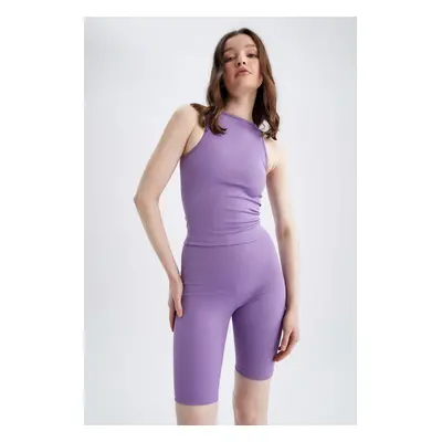 Defacto Fit Halter Collar Ribbed Camisole Singlet