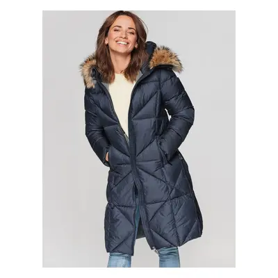 Női kabát PERSO PERSO_Coat_BLH211018FX_Navy_Blue