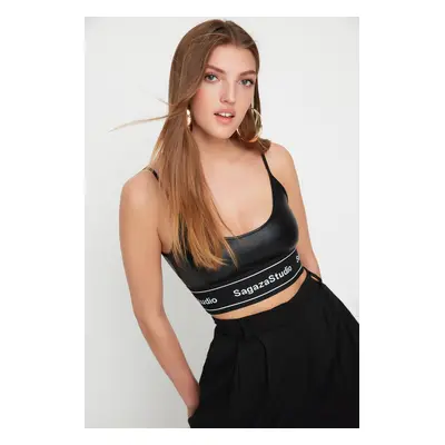 Trendyol X Sagaza Studio Black Részletes bustier