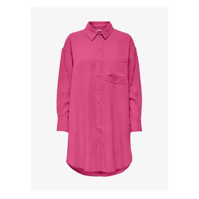 Dark Pink Long Shirt ONLY Corin-Aris - Women