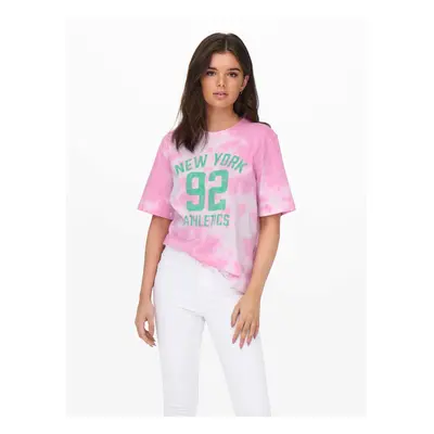 Pink Patterned T-Shirt ONLY Tania - Women