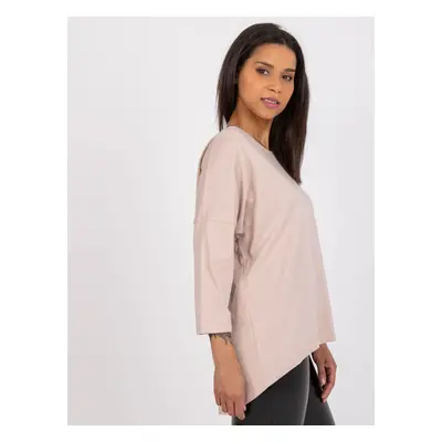 Light beige blouse with Samantha inscription