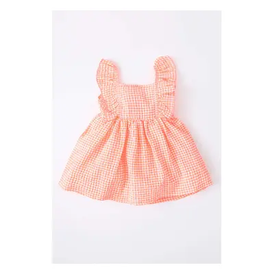 DEFACTO Regular Fit gingham Sleeveless Woven Dress