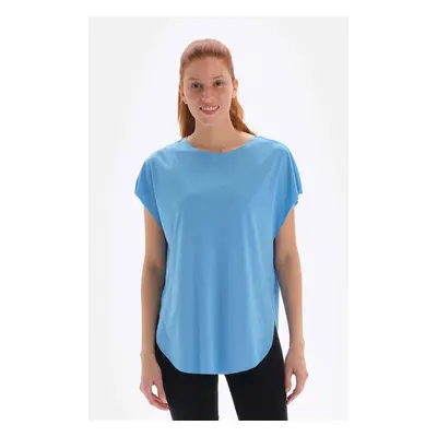 Dagi Light Blue Women's T-Shirt Boat Neck