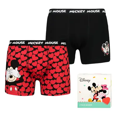 Men's boxer shorts Mickey Love 2P Gift Box - Frogies