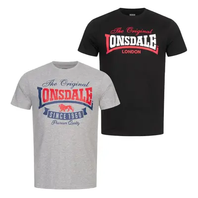 Férfi póló Lonsdale Double Pack