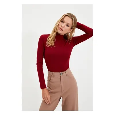 Női top Trendyol TWOAW21BD0008/burgundy