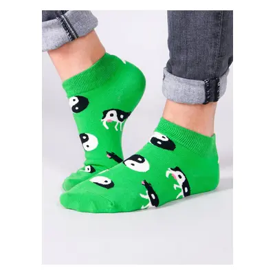 Yoclub Unisex's Ankle Funny Cotton Socks Patterns Colours SKS-0086U-A700