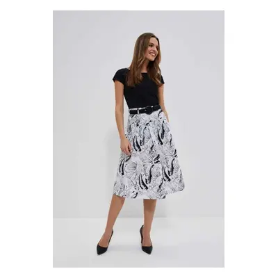 Patterned cotton skirt