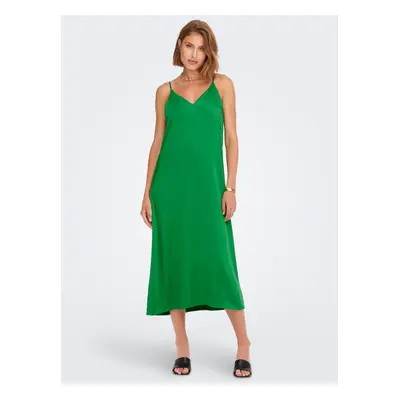 Green Ladies Satin Midishruhák fogasoknak CSAK Cosmo - Nők