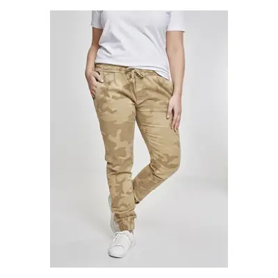 Női Camo Jogging Pants homok camo