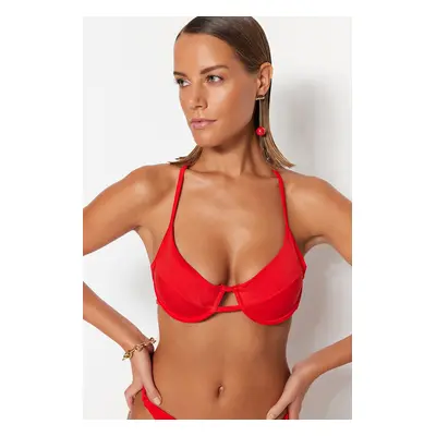 Trendyol Red Underwire Bikini felső