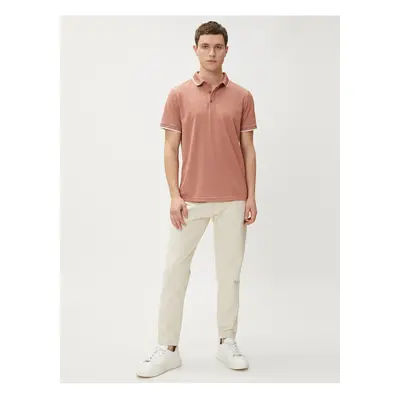 Koton Polo nyakú póló gombos slim fit rövid ujjú