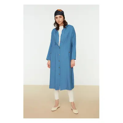 Trendyol Indigo kapucnis köpeny , Abaya