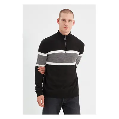 Férfi pulóver Trendyol Zip-up