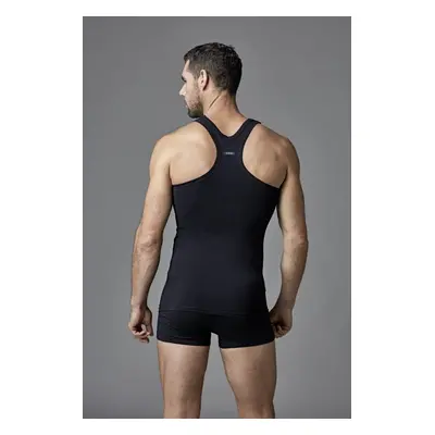 Dagi Black Combed Cotton Compact Athlete Men's Singlet.