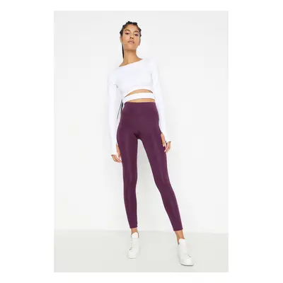 Trendyol Plum Push-Up teljes hosszúságú kötött sportleggings