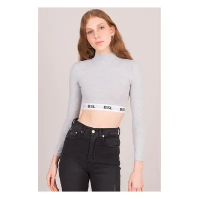 Short top BSL grey turtleneck