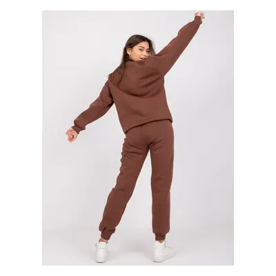 Dark brown cotton tracksuit Edvige