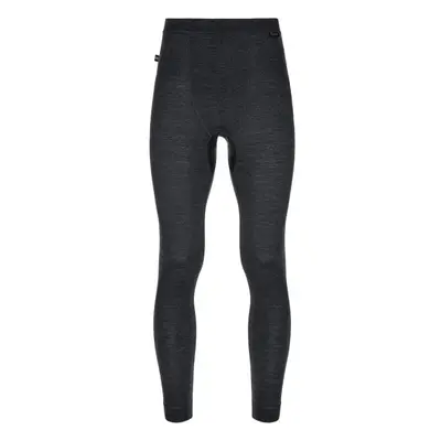 Men's thermal trousers made of wool MAVORA BOTTOM-M black