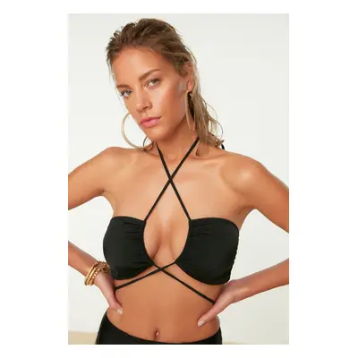 Bikini felső Trendyol Tie detailed