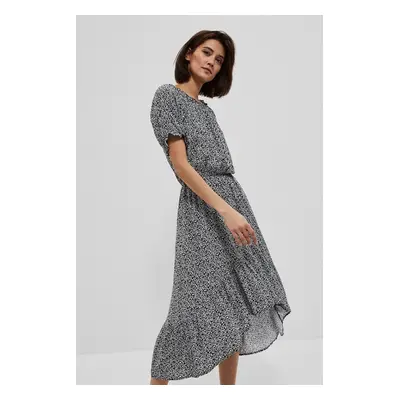 Patterned viscose dress