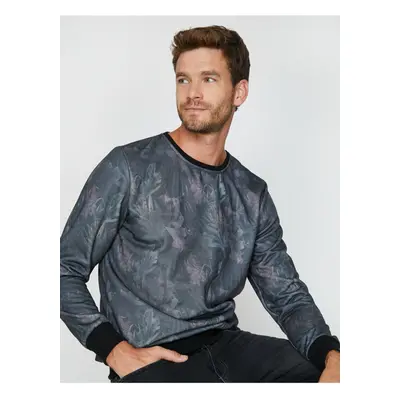 Koton Men's Patterned Sweatshirt