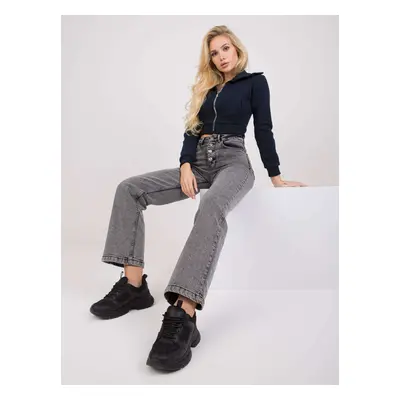 Grey high-waisted jeans Seville