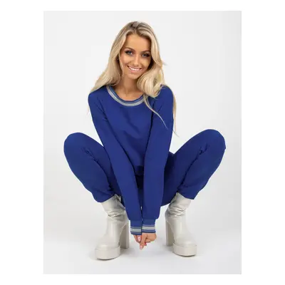 Dark blue women's tracksuit with trousers