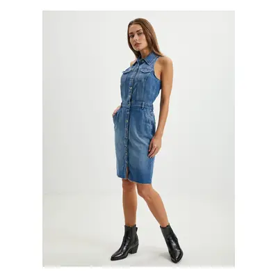 Blue Women Denim Dress Guess Stacie - Women