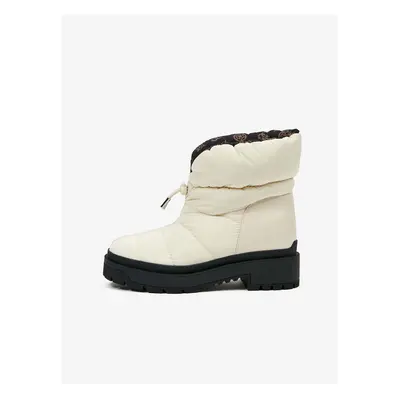 Cream Women's Winter Ankle Boots Guess - Women