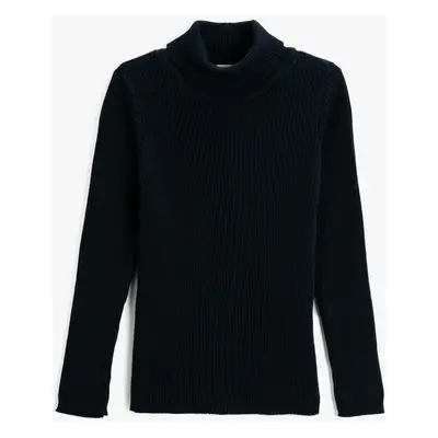 Koton Girl's Navy Blue Sweater