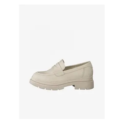 Beige Tamaris loafers