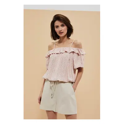 COLD ARMS SHIRT WITH FRILLS