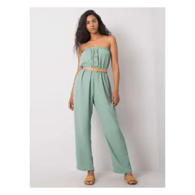 RUE PARIS Zöld jumpsuit övvel