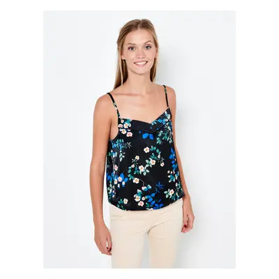 Black floral top CAMAIEU - Women