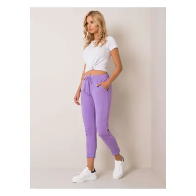 Cotton purple sweatpants