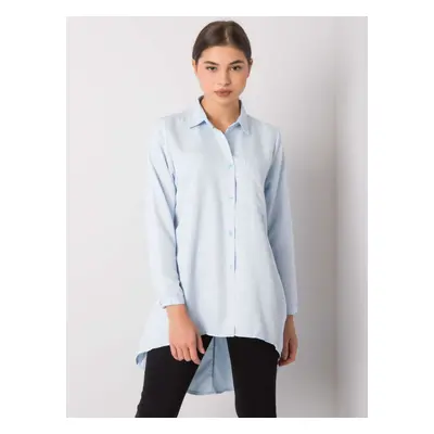 Light blue shirt with longer back