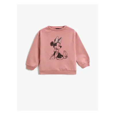 Koton Minnie Mouse Printed Sweatshirt Licensed