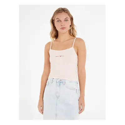 Light pink Women's Top Tommy Jeans TJW BBY Color Linear Strap - Womens