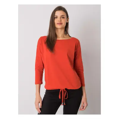 Dark orange blouse by Fiona