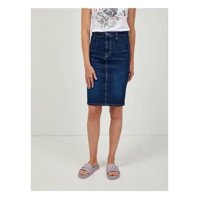 Dark blue denim skirt Guess