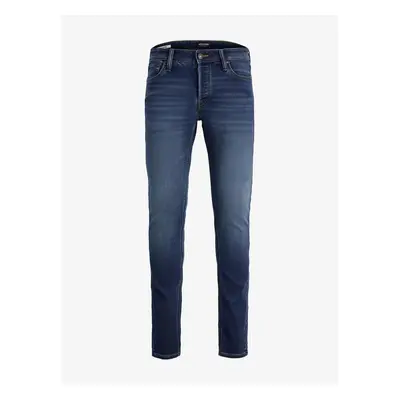 Dark Blue Men's Slim Fit Jeans Jack & Jones Glenn - Men's