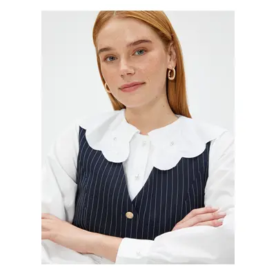 Koton Baby Collar Shirt with Embroidery Detail Cotton