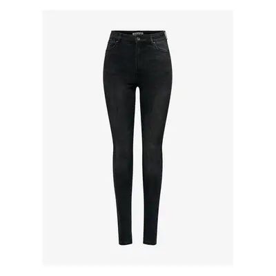 Fekete nők Skinny Fit Jeans ONLY Luna - Nők