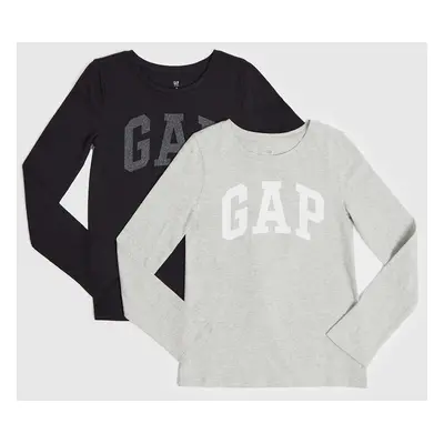 GAP Kids T-shirts with logo, 2pcs - Girls