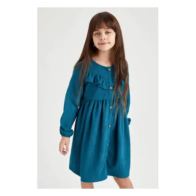 DEFACTO Long Sleeve Woven Dress