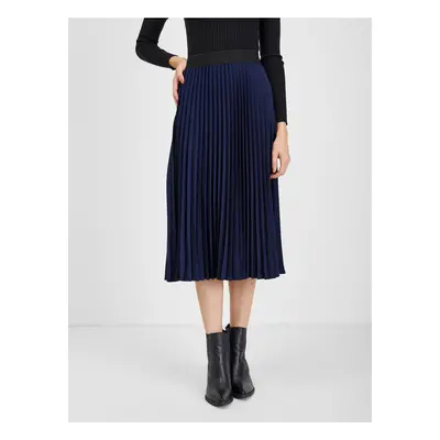 Orsay Dark blue ladies pleated skirt - Ladies