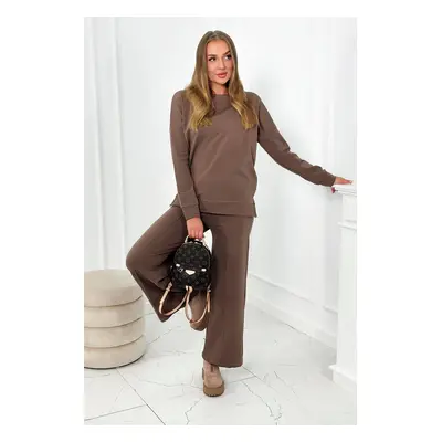 Cotton Set Sweatshirt + Trousers with wide legs