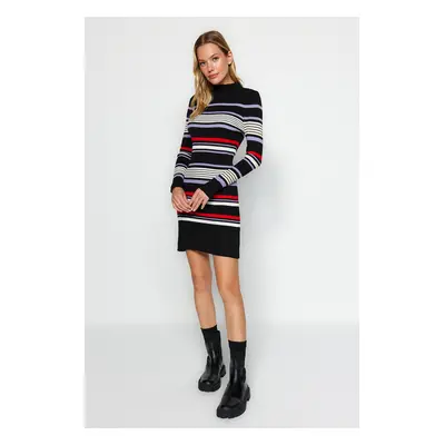 Trendyol Black Mini Knitwear High Neck Dress Knitwear Dress